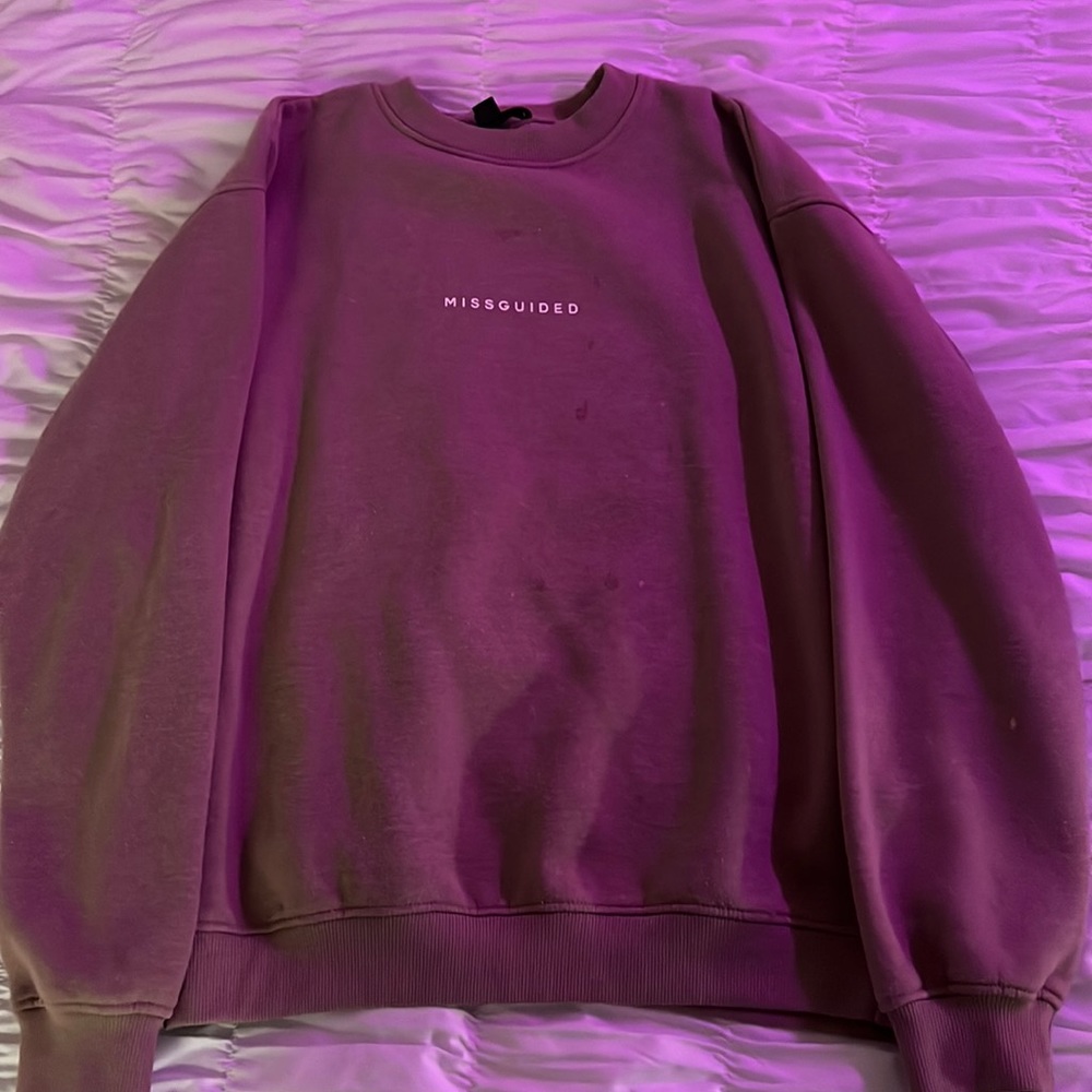 Brown misguided crew neck